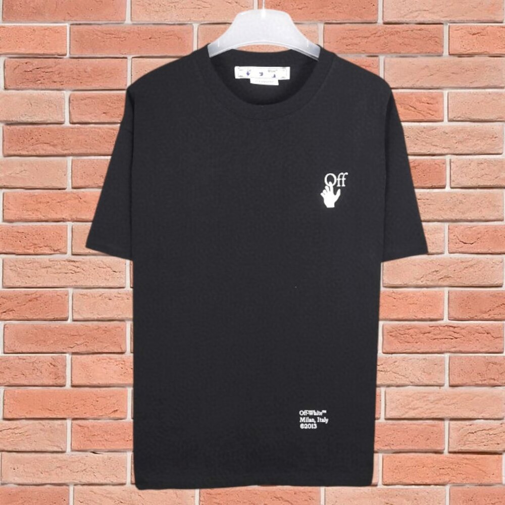 Off-White Crew Neck Short Sleeve Black